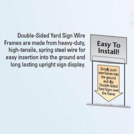 16"x26" Sealed Posterboard Yard Signs with Frames