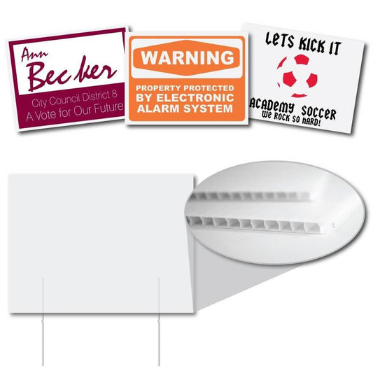 18"x24" Union Label Corrugated Plastic Yard Signs