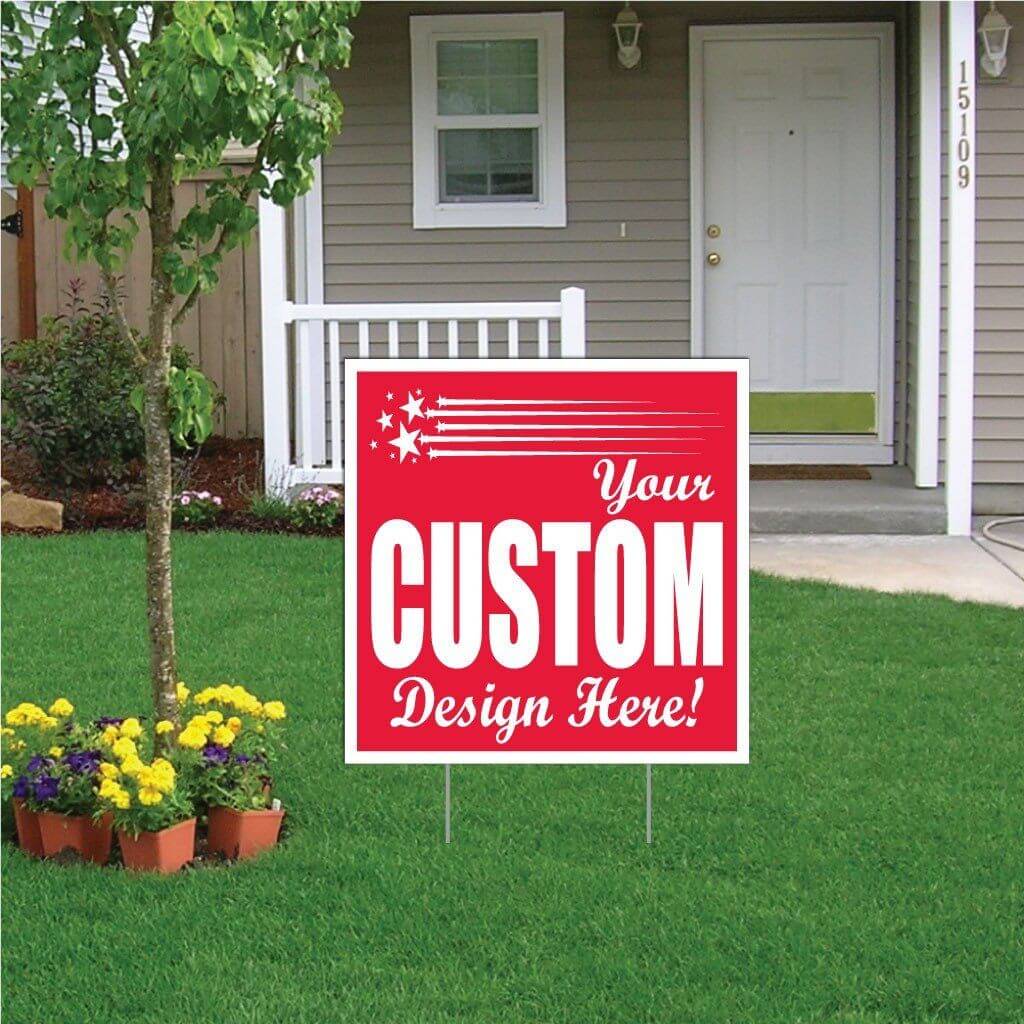 2'x2' Corrugated Plastic Yard Signs