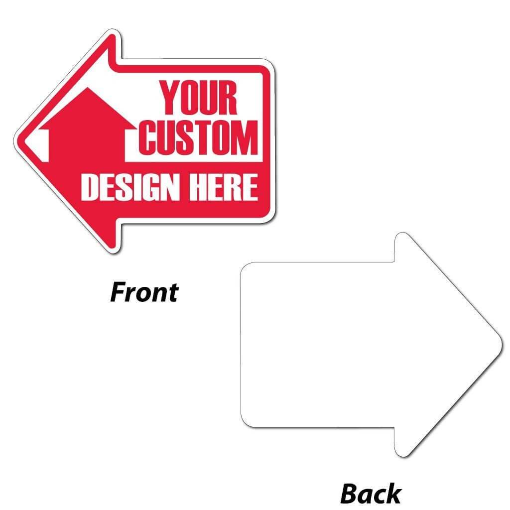 Arrow Shaped Corrugated Plastic Yard Signs