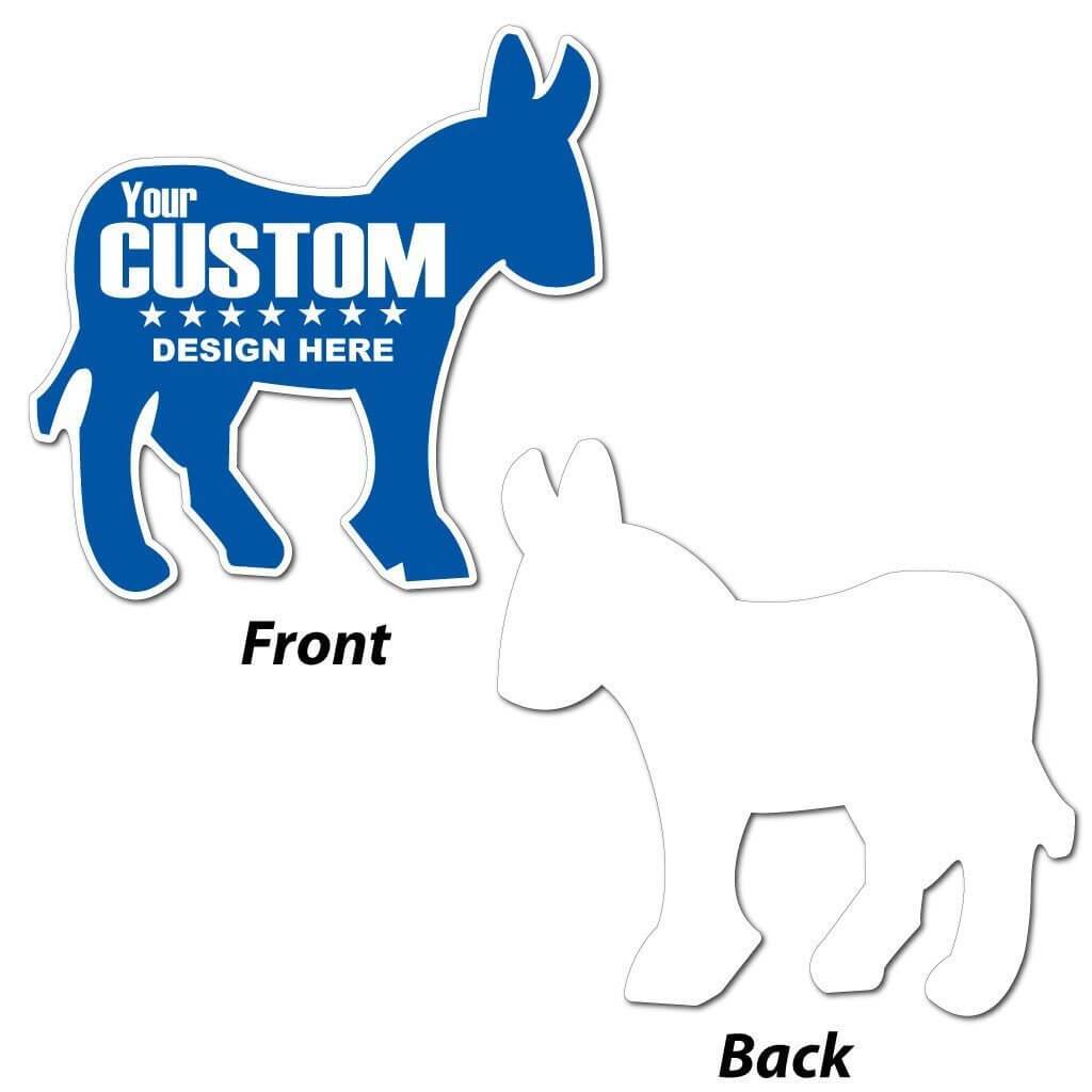 Donkey Shaped Yard Sign - 22" Corrugated Plastic