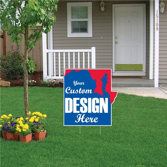 Maryland State Shaped Yard Sign 20.6"x21.7" Corrugated Plastic