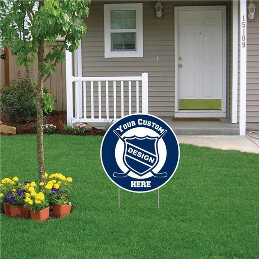 22" Round Corrugated Plastic Yard Signs