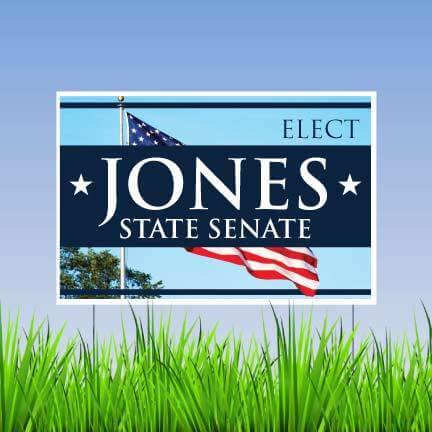 2'x3' Full Color Union Made Corrugated Plastic Yard Signs