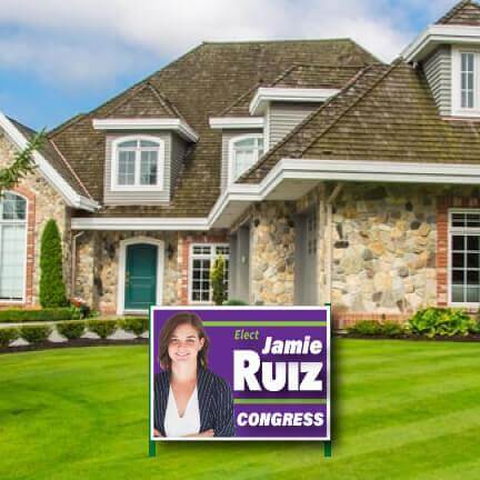 3'x4' full color corrugated platic yard sign