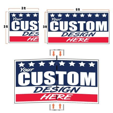 3'x6' Foldable Corrugated Plastic Yard Sign