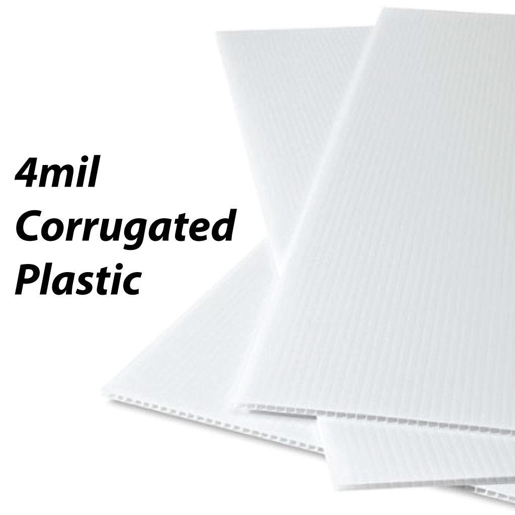 Vote Here Sign - 18"x24" Corrugated Plastic with EZ Stakes