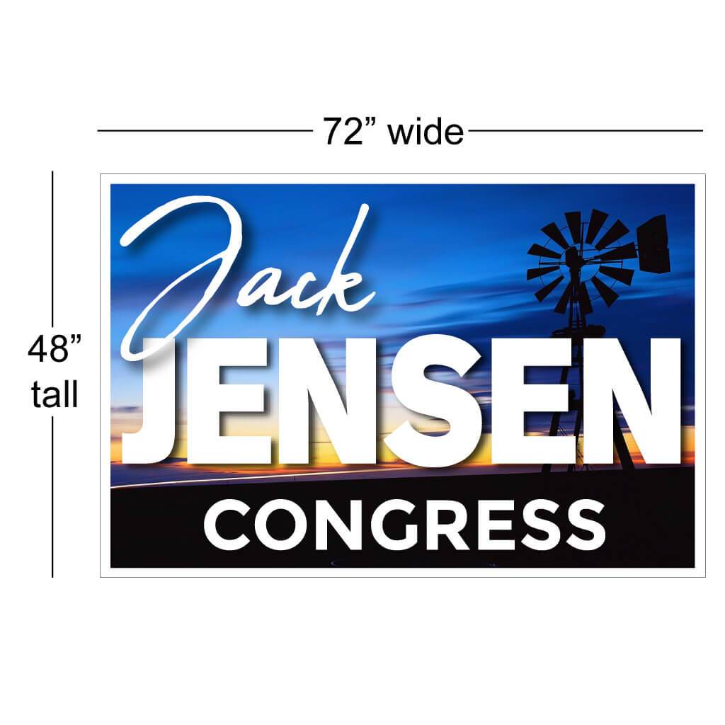4'x6' Corrugated Plastic Yard Sign