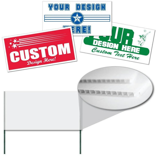 4'x8' 10 mil Corrugated Plastic Yard Sign