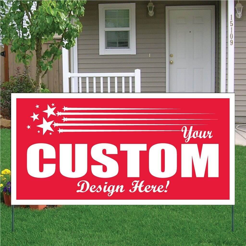 4'x8' Foldable Corrugated Plastic Yard Sign