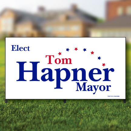 4'x8' Design Your Own Corrugated Plastic Campaign Yard Sign