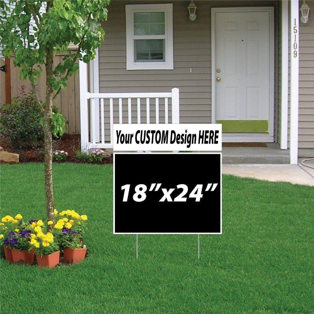 6"x24" Corrugated Plastic Yard Sign