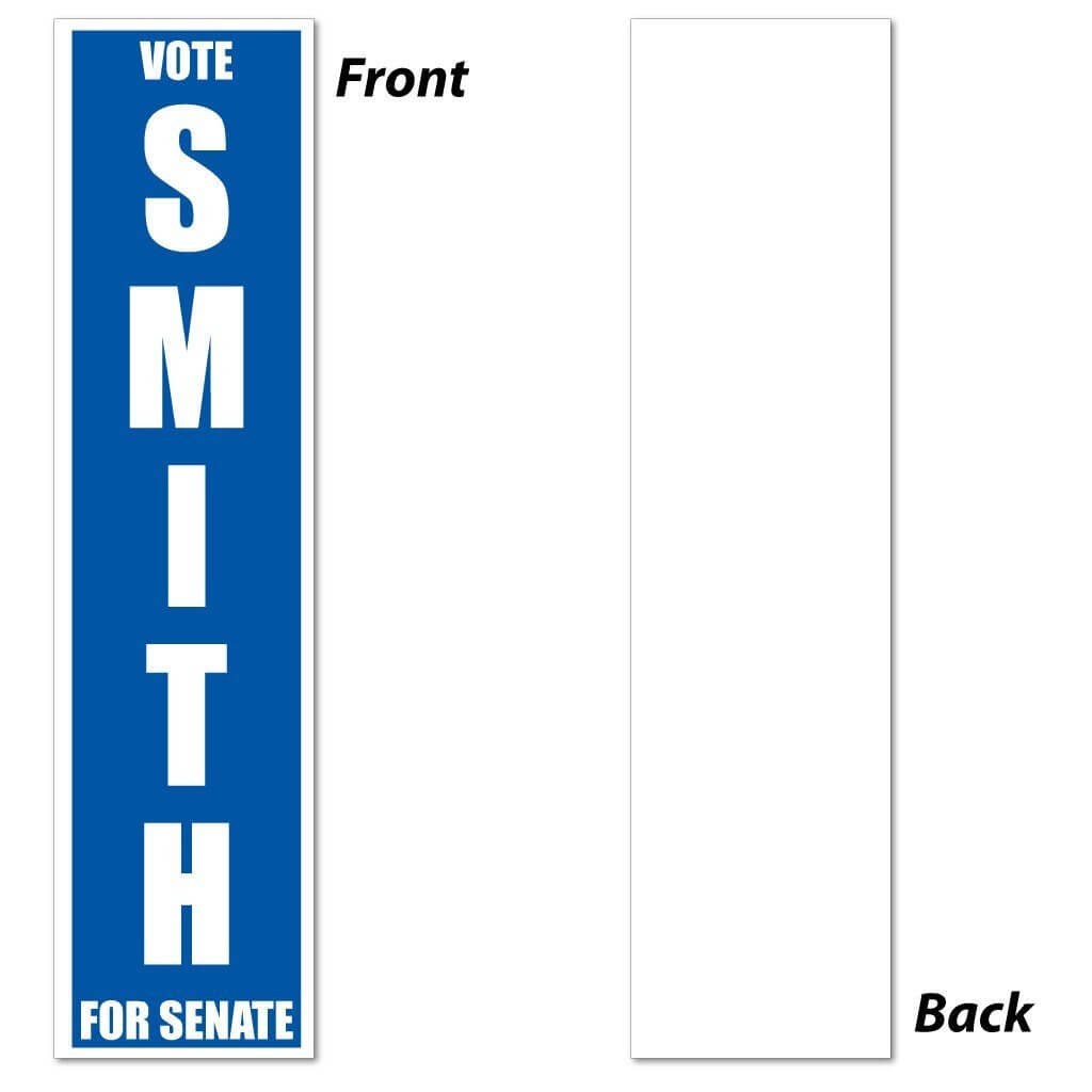 6"x24" Vertical Corrugated Plastic Yard Sign