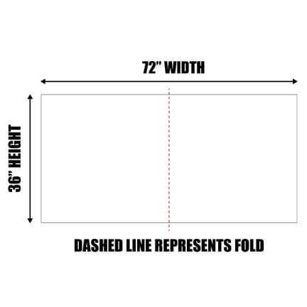 3'x6' Foldable Corrugated Plastic Yard Sign