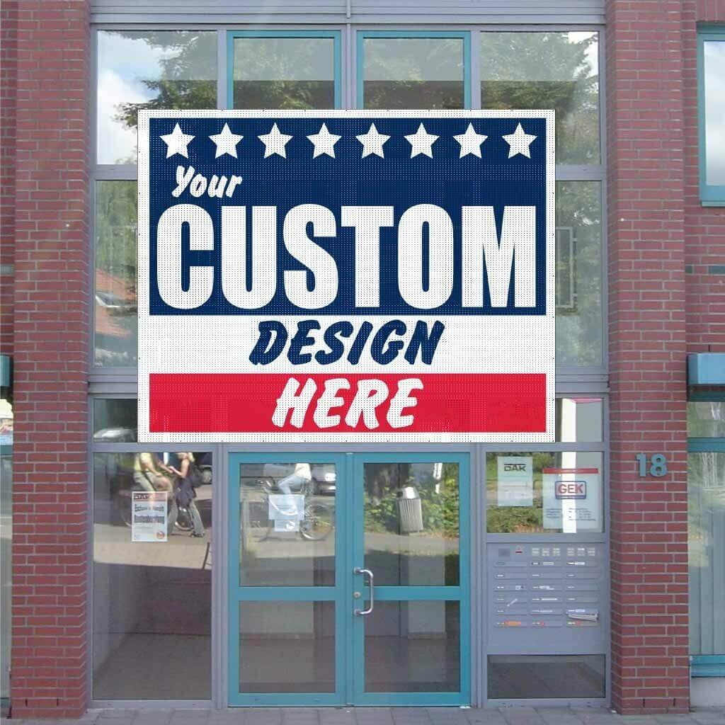 Custom 8'x10' Mesh Vinyl Banner
