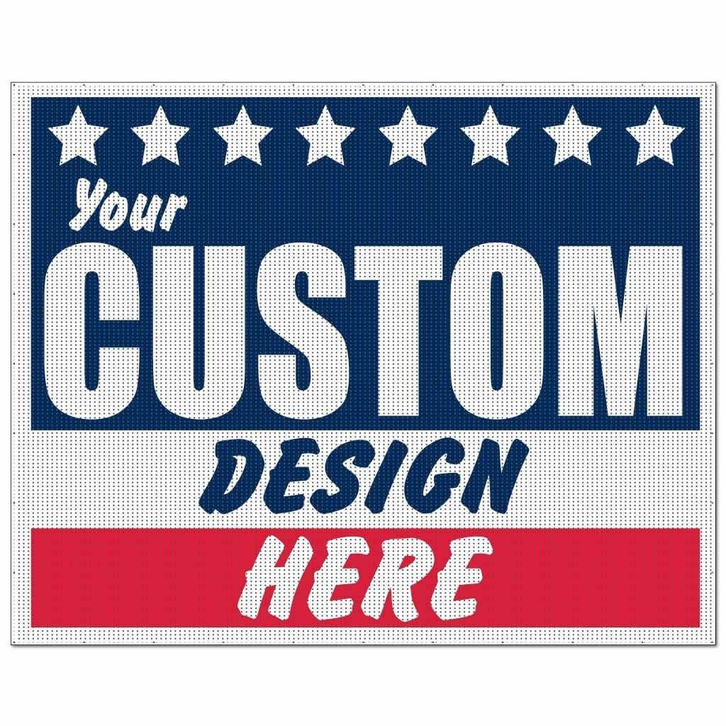 Custom 8'x10' Mesh Vinyl Banner