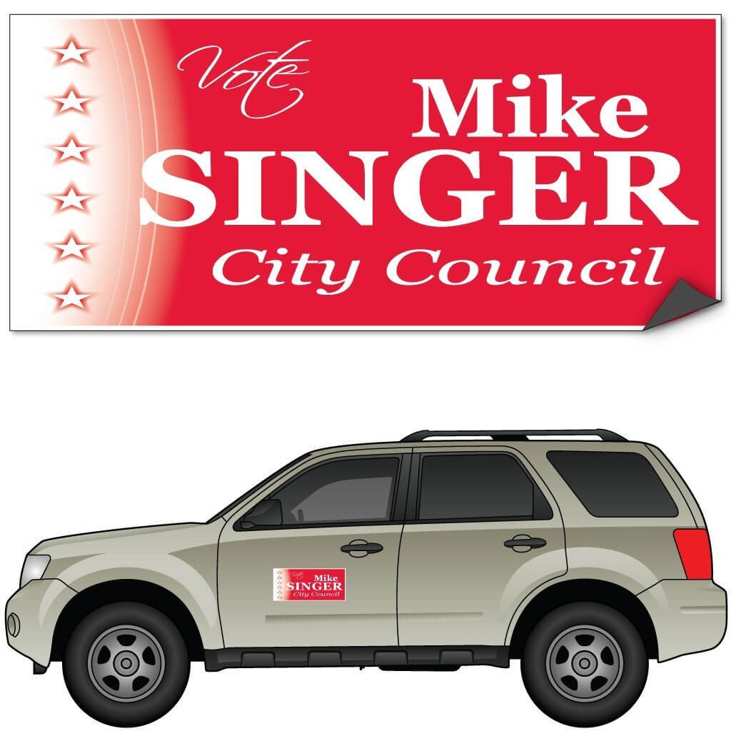 Car Door Magnet (Pair) 8"x18"