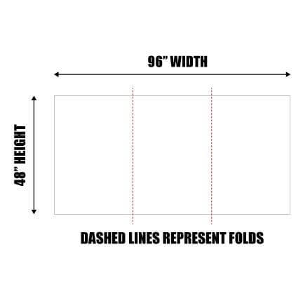 4'x8' Foldable Corrugated Plastic Yard Sign