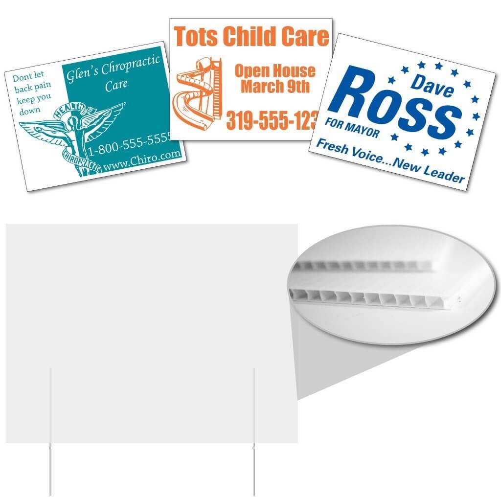 9"x12" Corrugated Plastic Yard Sign