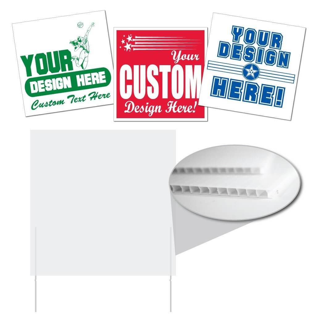 9"x9" Corrugated Plastic Yard Sign