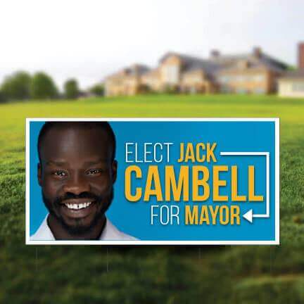best political yard signs 2x4