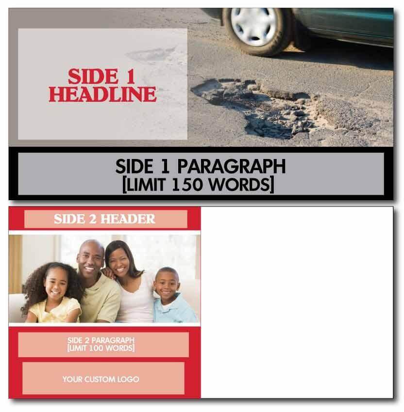 5.75" x 11" All Inclusive Standard Postcards