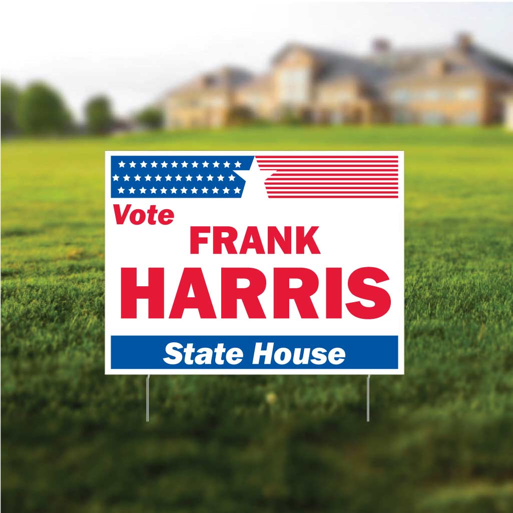 TEST: Yard Sign: 18"x24" Corrugated Plastic