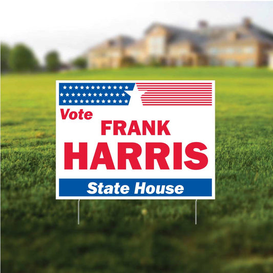TEST: Yard Sign: 18"x24" Corrugated Plastic