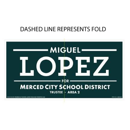 3'x6' Foldable Corrugated Plastic Yard Sign