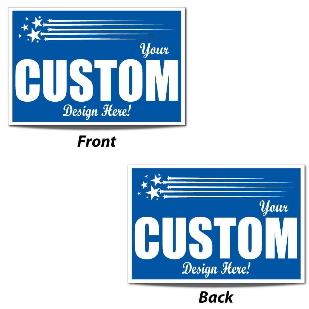 16"x26" Polybag Yard Signs with Wire U Frame