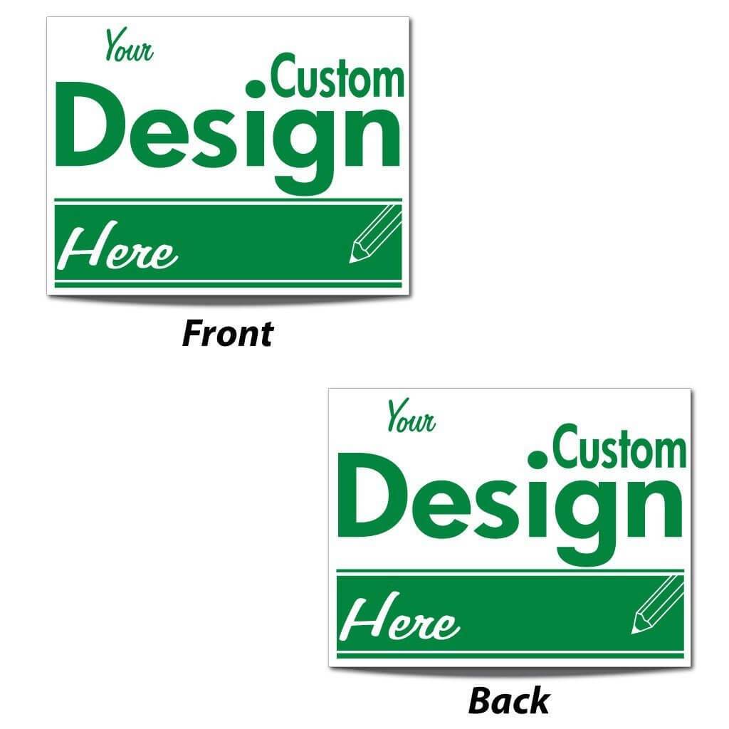 20"x26" Polybag Yard Signs with Wire U Frame