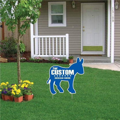 Donkey Shaped Yard Sign - 22" Corrugated Plastic