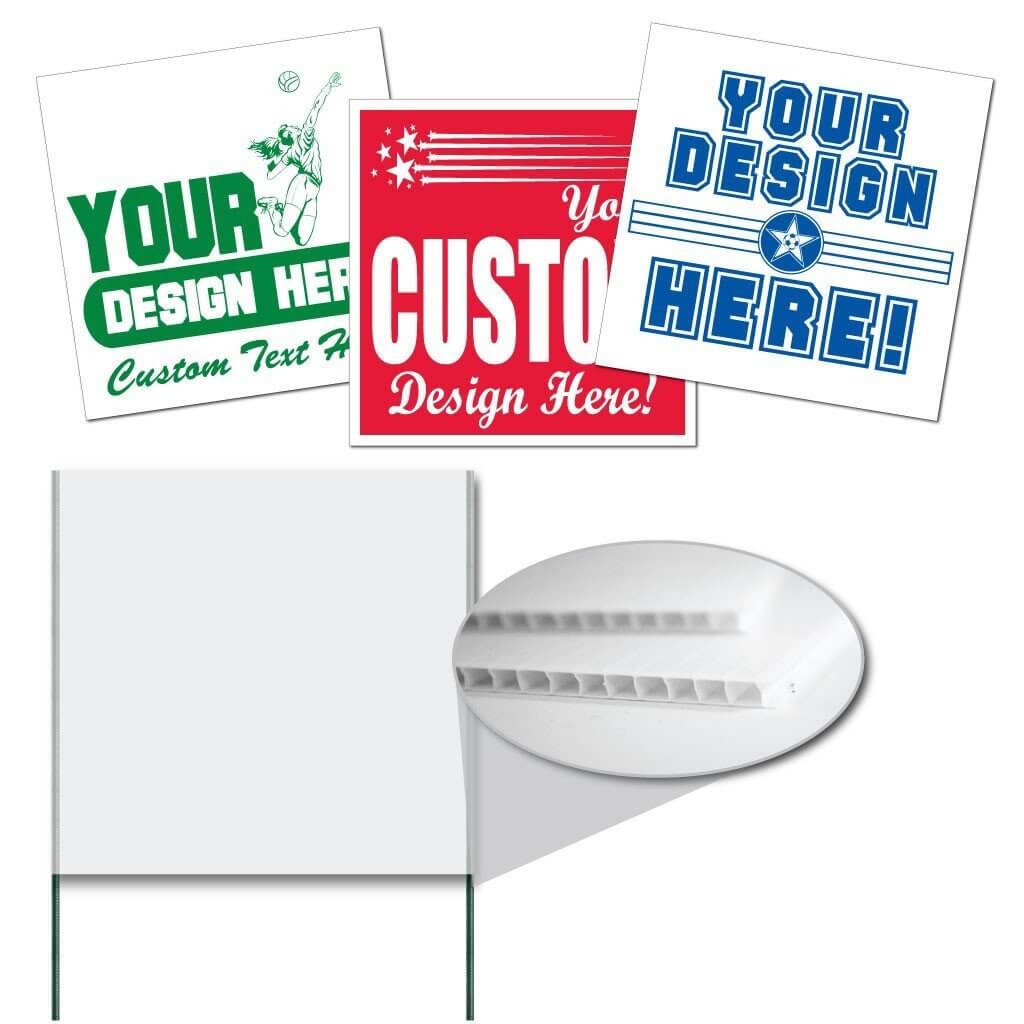 4'x4' Union Label Corrugated Plastic Yard Signs
