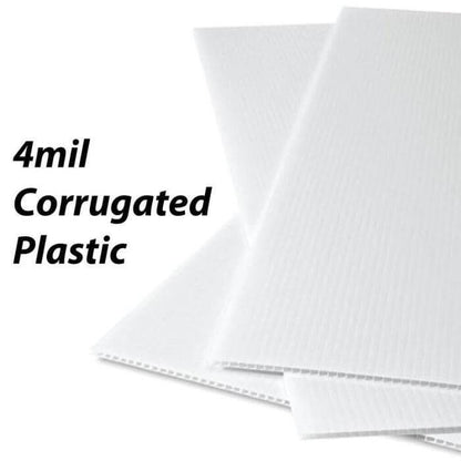 corrugated plastic yard sign