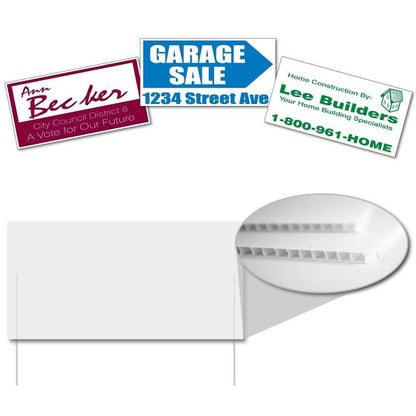 6"x12" Corrugated Plastic Yard Signs