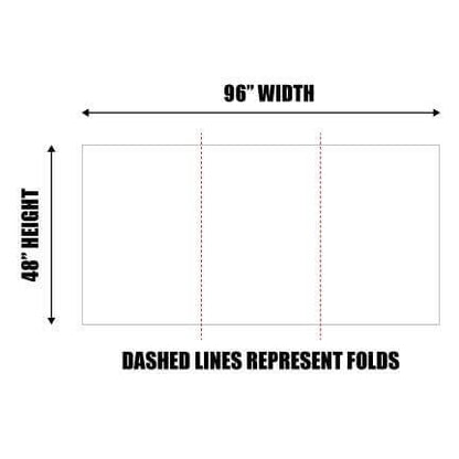 4'x8' Foldable Corrugated Plastic Yard Sign
