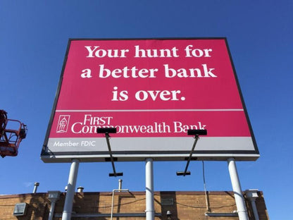 Wall Mounted Banner Frame System - Oversized Signage Solution - Great for 5 weeks or 5 years!