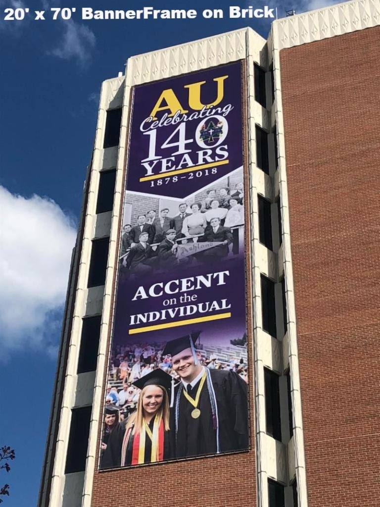 Wall Mounted Banner Frame System - Oversized Signage Solution - Great for 5 weeks or 5 years!