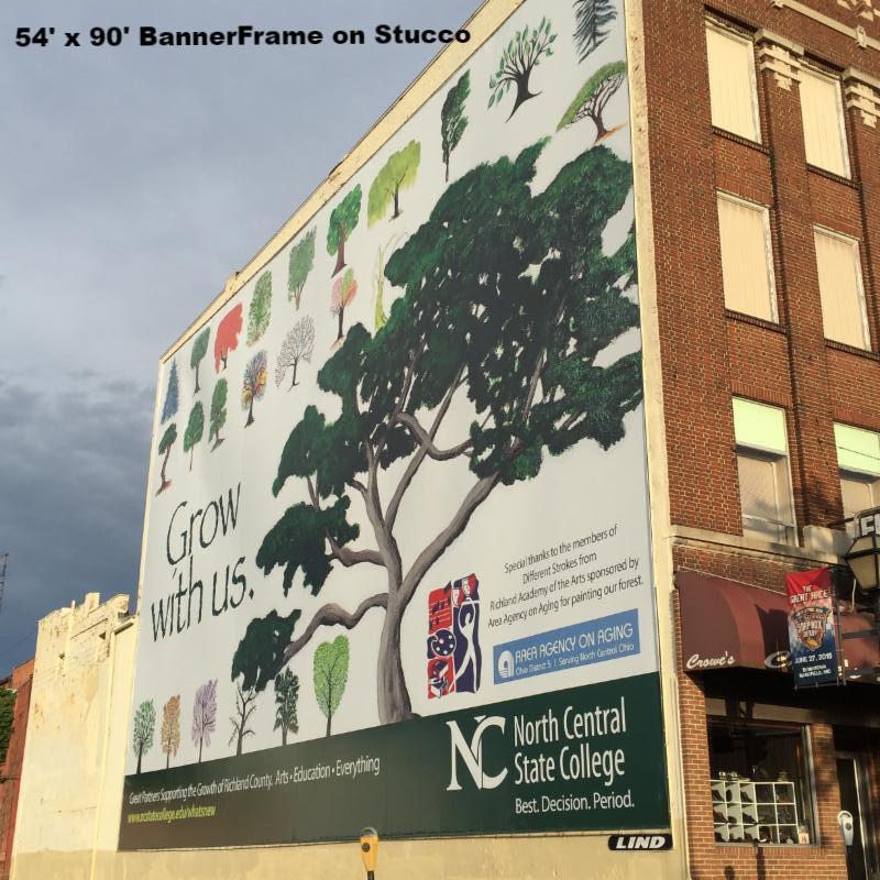 Wall Mounted Banner Frame System - Oversized Signage Solution - Great for 5 weeks or 5 years!