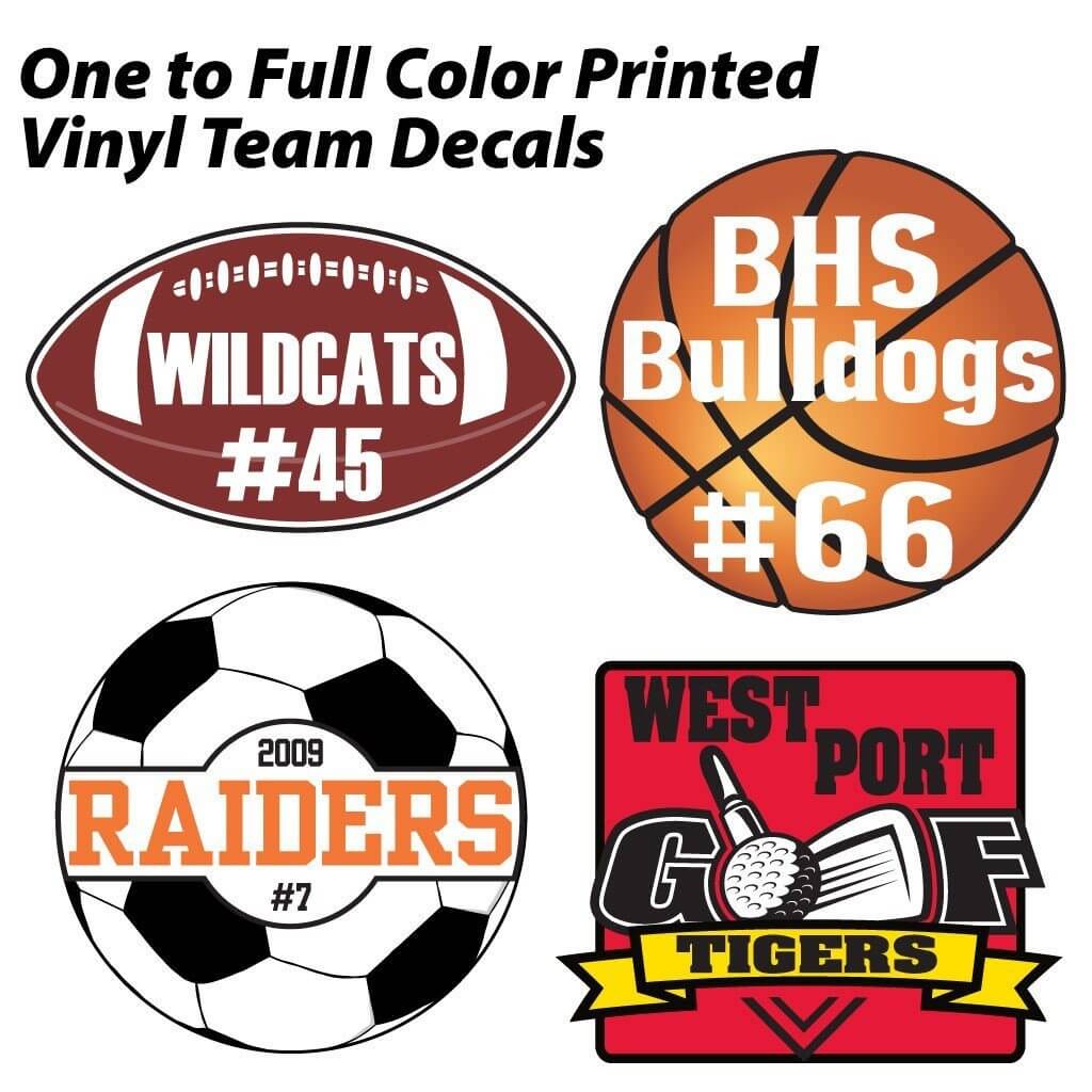 Team Car Window Decals